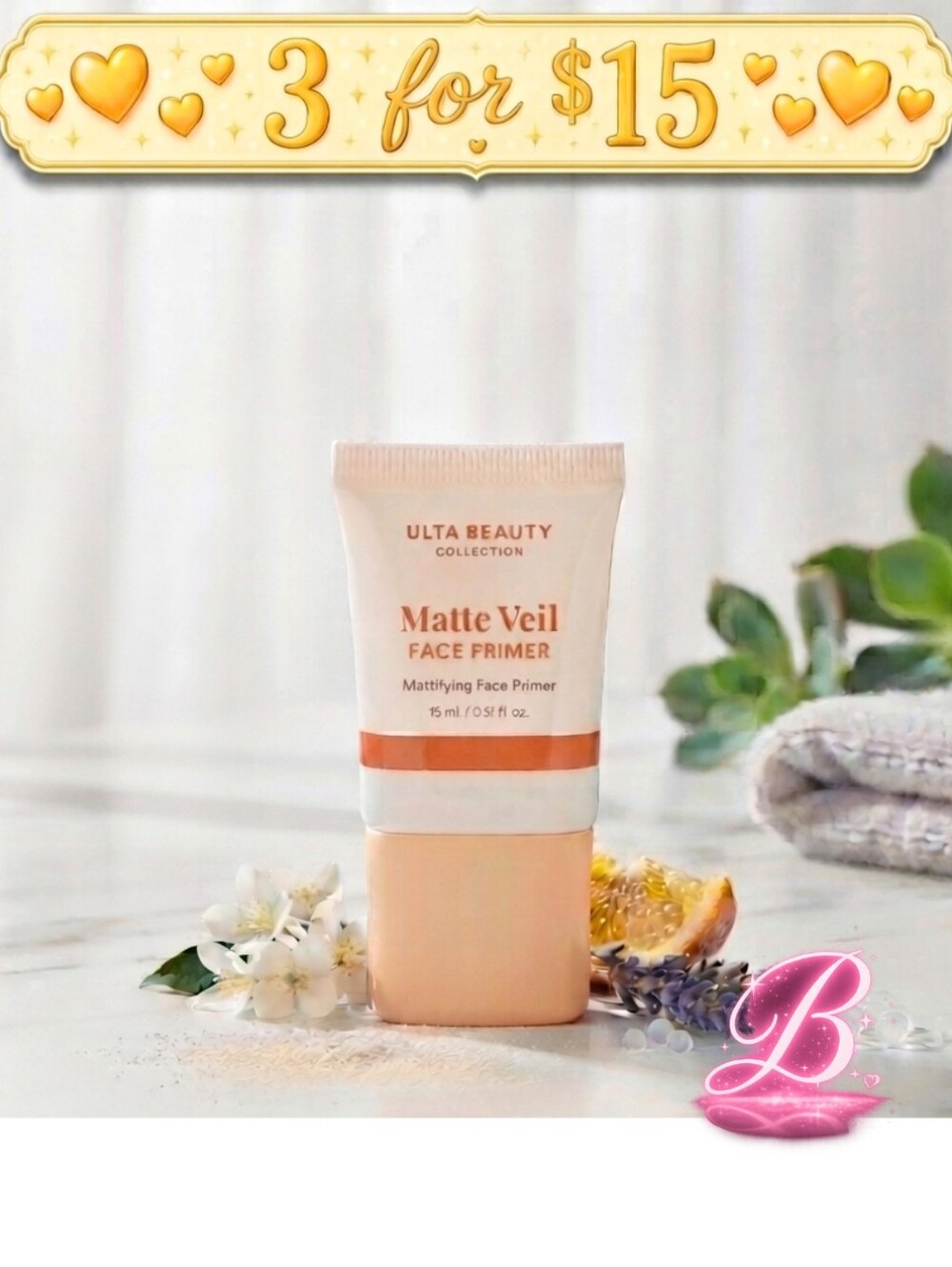 3/$15 Ulta Beauty Matte Veil Face Primer (Mini)